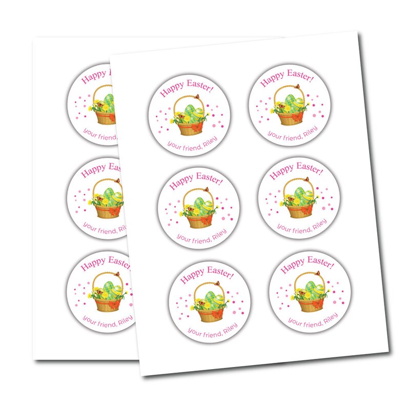 Custom Easter Basket 2023 Stickers