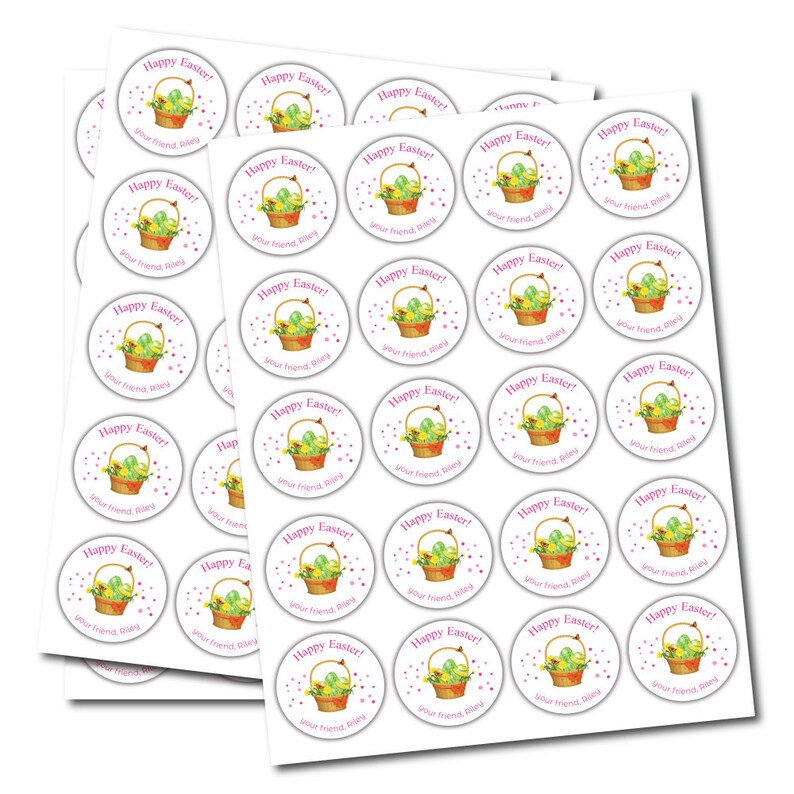 Custom Easter Basket 2023 Stickers