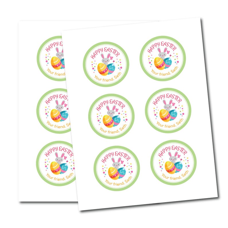 Custom Easter Bunny 2023 Stickers