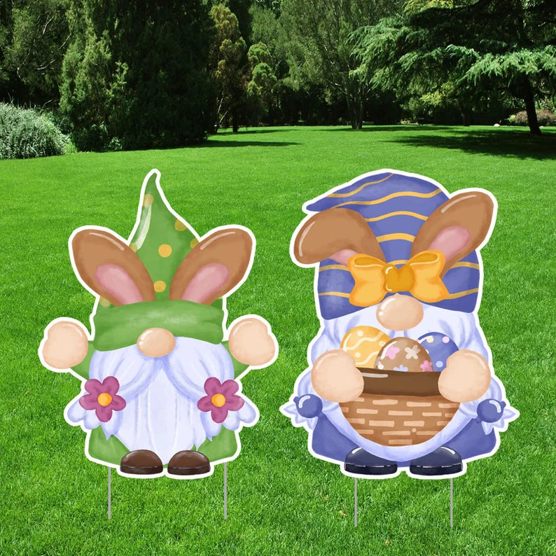 Happy Easter 2023 Yard Sign Cutouts