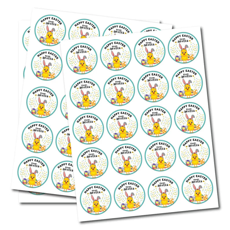 Custom Easter Chick Stickers