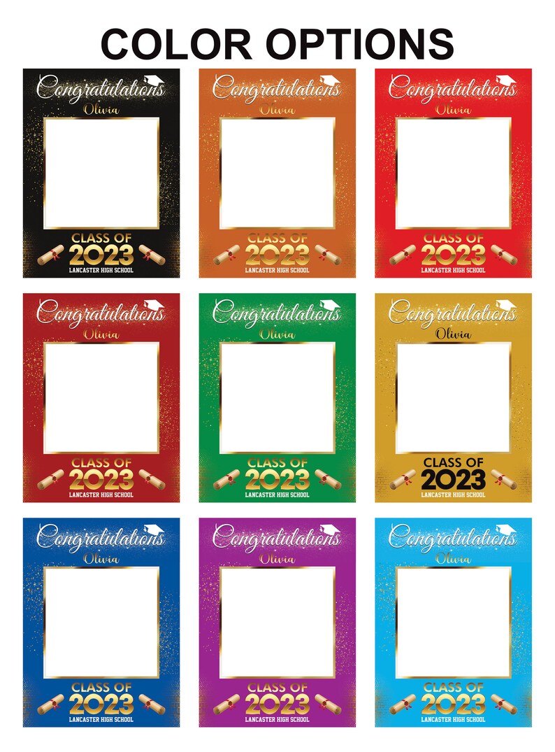Personalized Graduation 2023 Selfie Frame