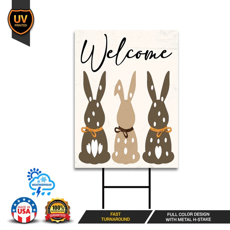 Happy Easter 2023 Yard Sign