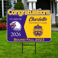 Personalized College Bound Future Yard Sign