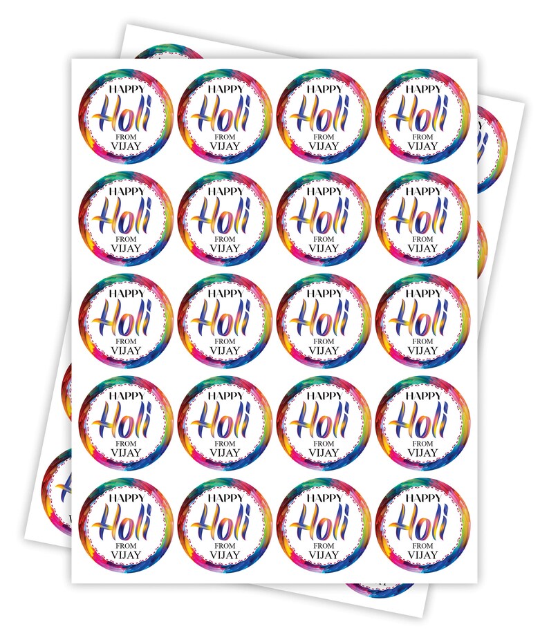 Personalized Happy Holi 2023 Stickers