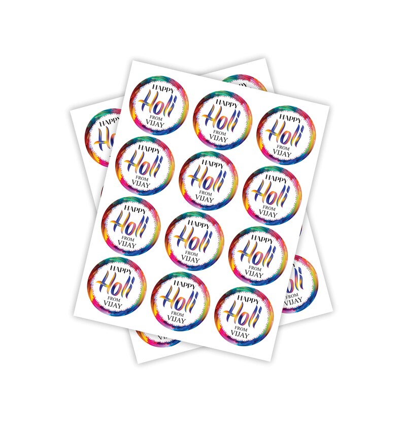 Personalized Happy Holi 2023 Stickers