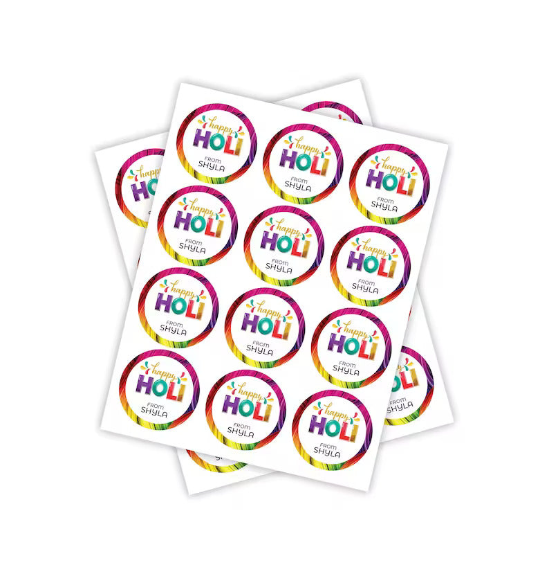 Personalized Happy Holi 2023 Stickers