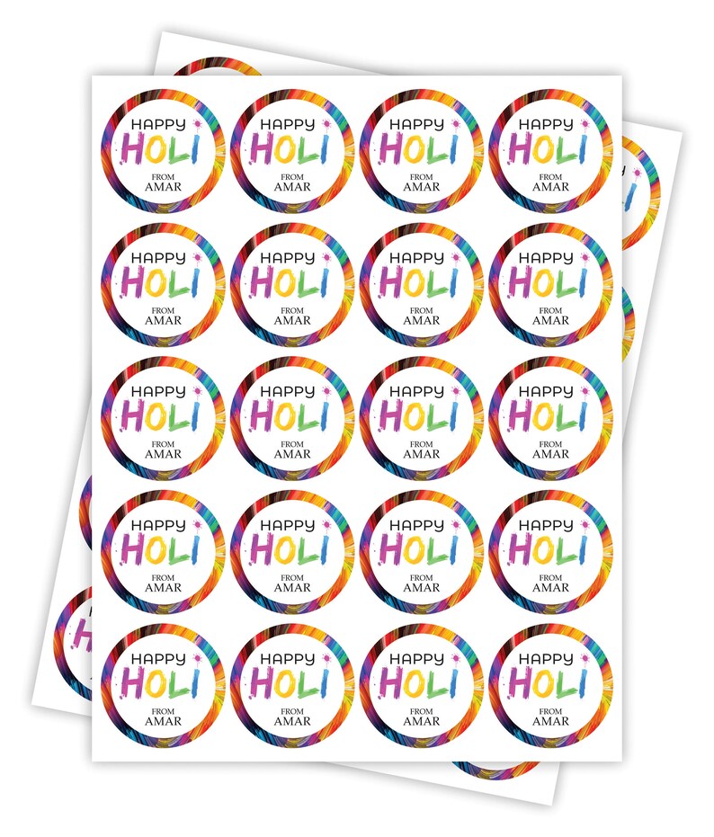 Personalized Happy Holi 2023 Stickers