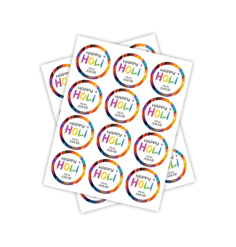 Personalized Happy Holi 2023 Stickers