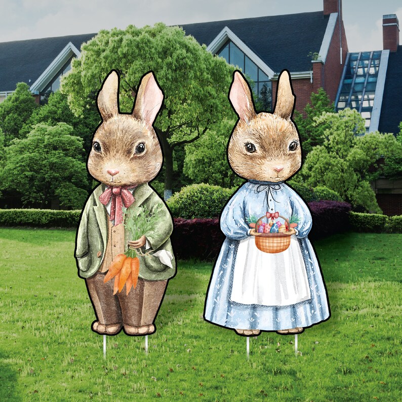 Happy Easter 2023 Yard Sign Cutouts