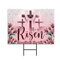 Happy Easter 2023 He is Risen Yard Sign