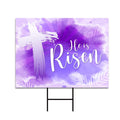 Happy Easter 2024 He is Risen Yard Sign