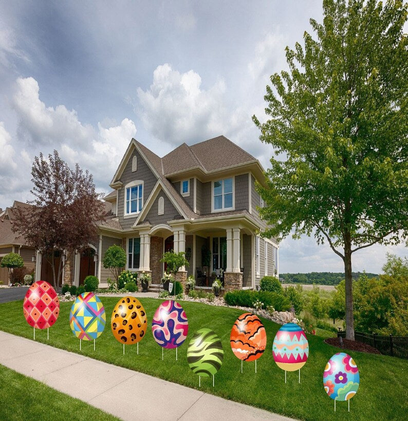 Easter Egg 2024 Yard Sign Decorations