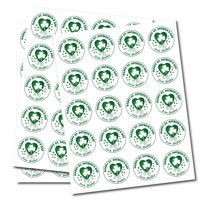 Personalized St Patrick's Day 2023 Stickers