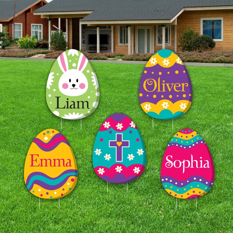 Personalized Easter Egg 2023 Cutouts