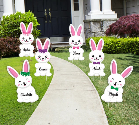 Personalized Easter Bunny Yard Sign Cutout