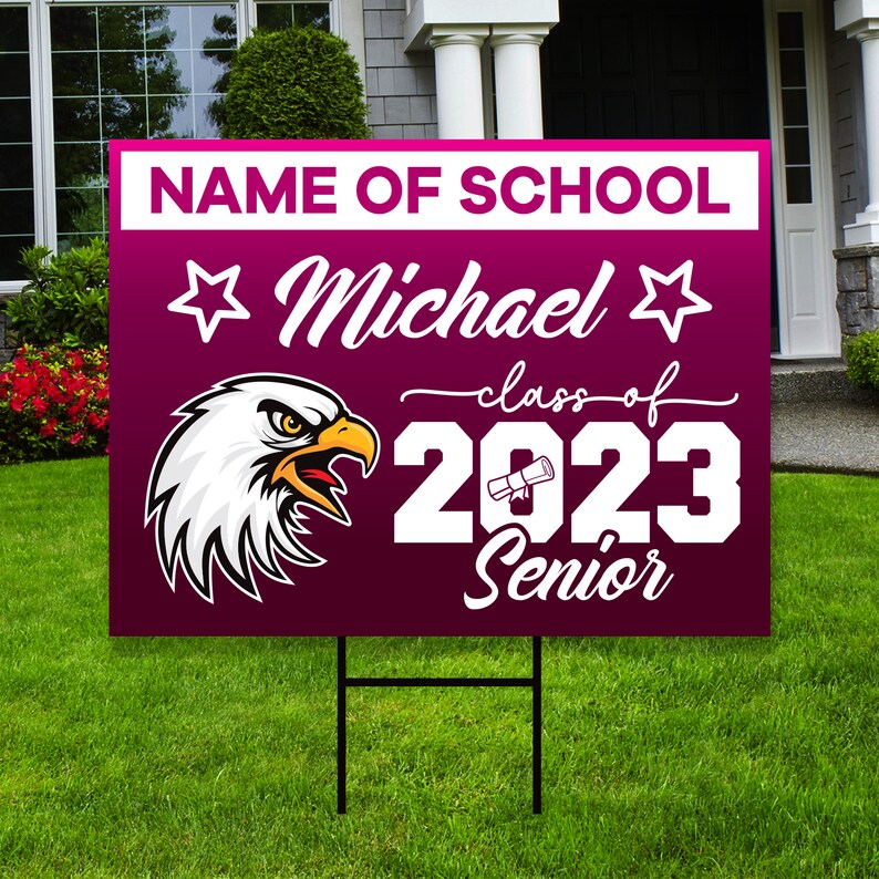 Personalized Graduation 2023 Yard Sign