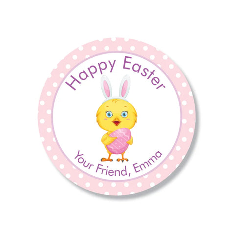 Custom Easter Chick Stickers