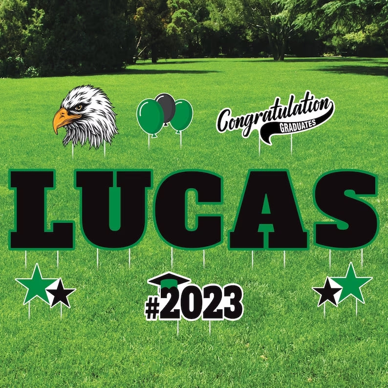 Personalized Graduation Yard Sign Letters