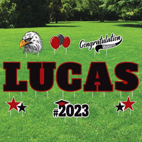 Personalized Graduation Yard Sign Letters