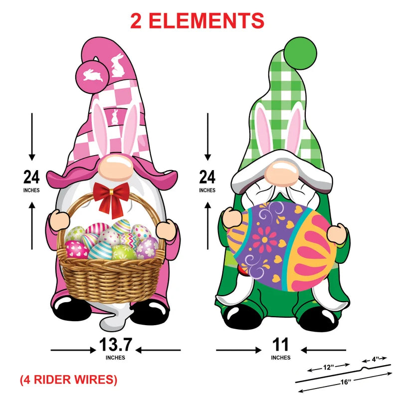 Happy Easter 2023 Yard Sign Cutouts