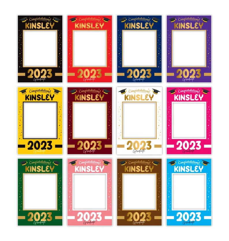 4 Pack Personalized Graduation 2023 Selfie Frame