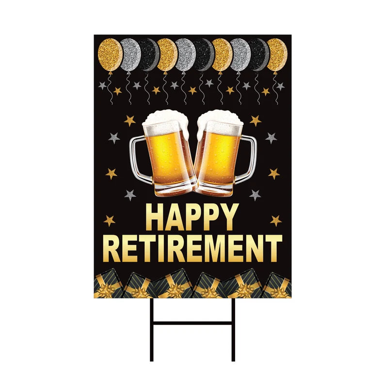 Happy Retirement 2024 Yard Sign