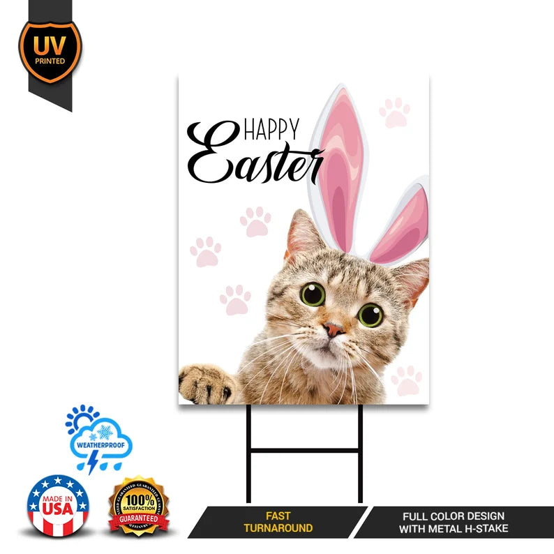 Happy Easter 2023 Yard Sign