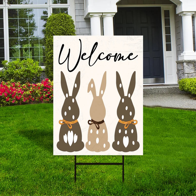 Happy Easter 2023 Yard Sign