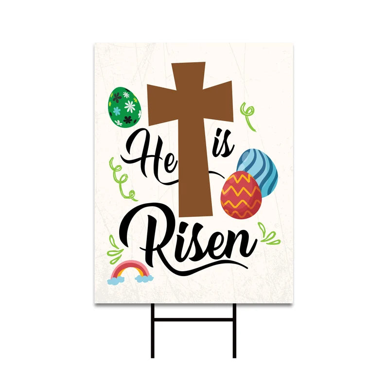 Happy Easter 2024 Yard Sign