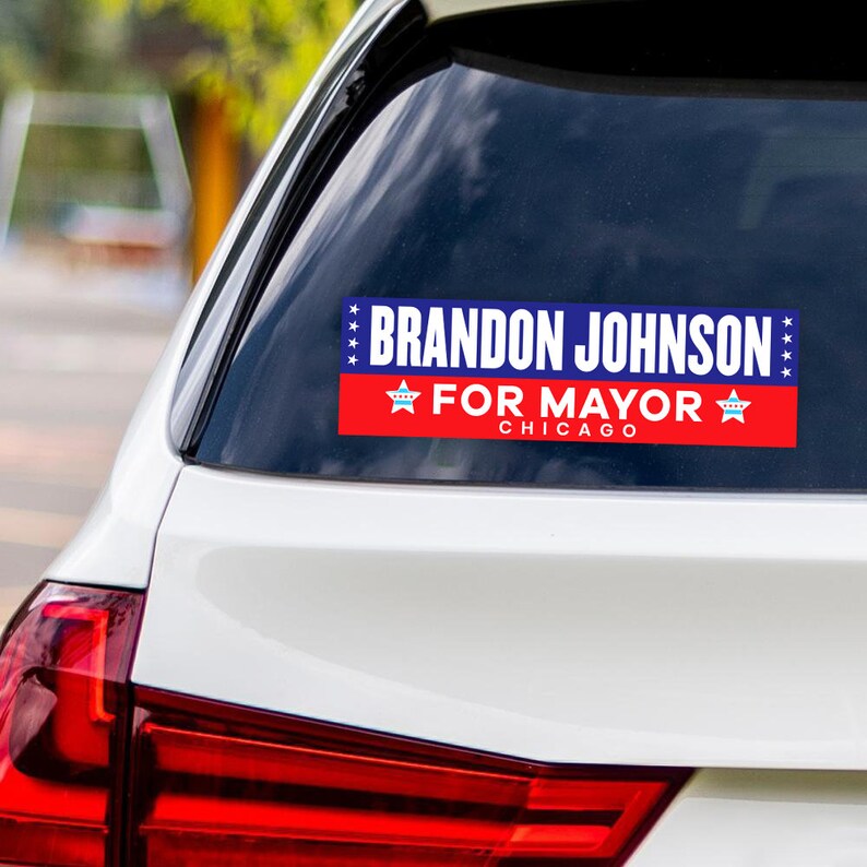 Brandon Johnson For Chicago Mayor Sticker Vinyl Decal