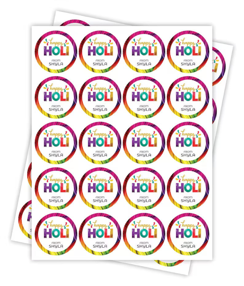 Personalized Happy Holi 2023 Stickers