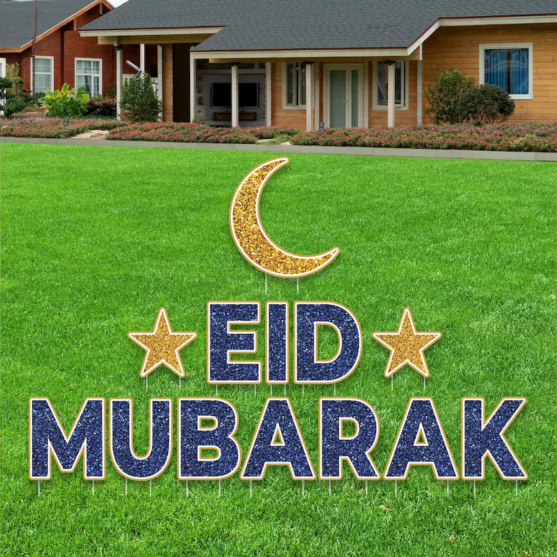 Eid Mubarak 2024 Yard Sign Cutout