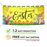 Happy Easter Day 2023 Banner Sign