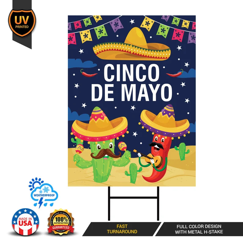 Cinco De Mayo Yard Sign