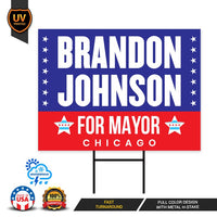Brandon Johnson For Chicago Mayor Yard Sign