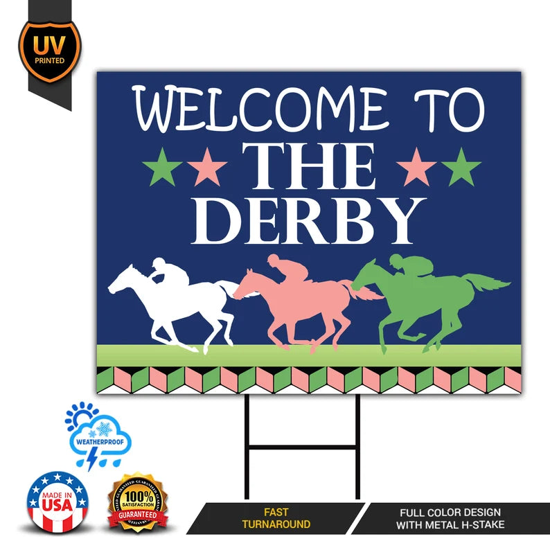 Kentucky Horse Racing Yard Sign