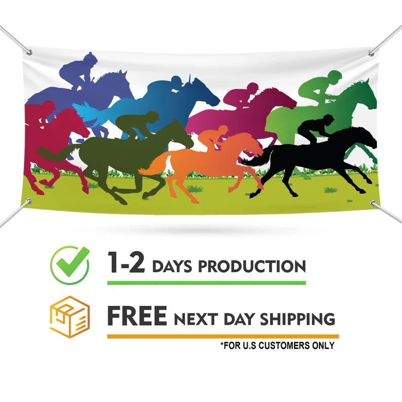 Kentucky Horse Racing Banner Sign