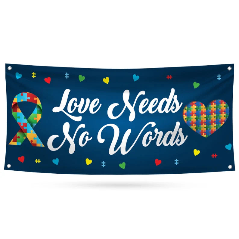 Autism Awareness Banner Sign