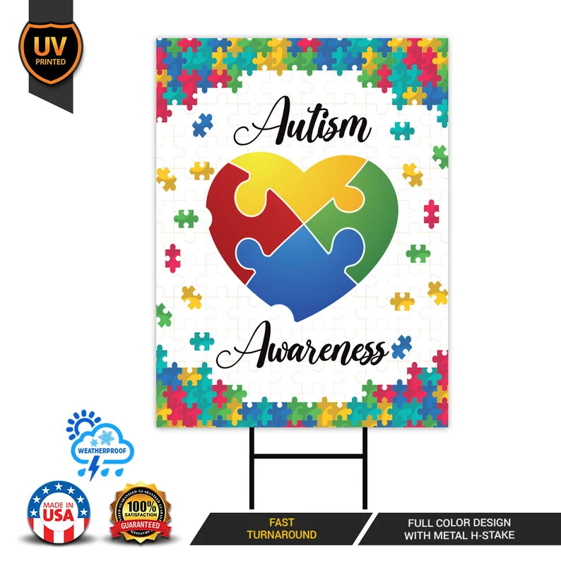 Autism Awareness Yard Sign