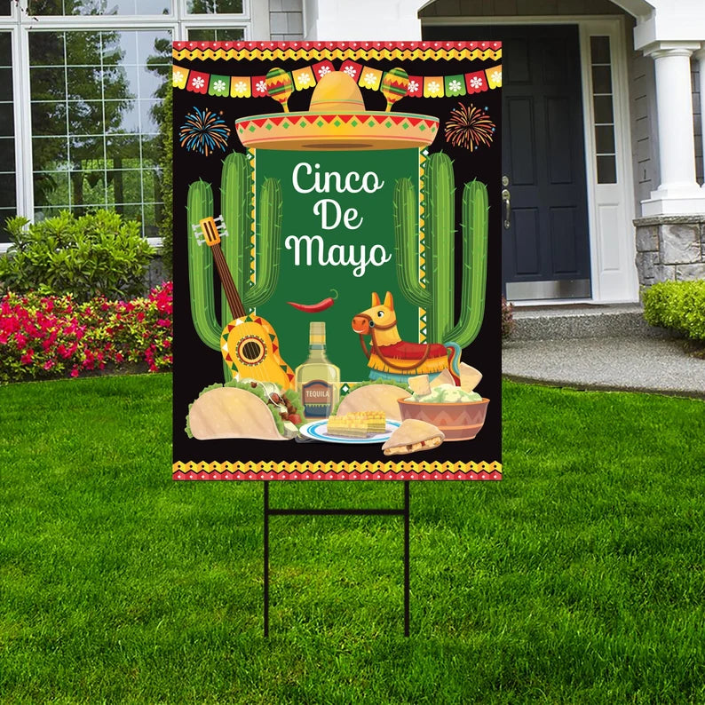 Cinco De Mayo Yard Sign