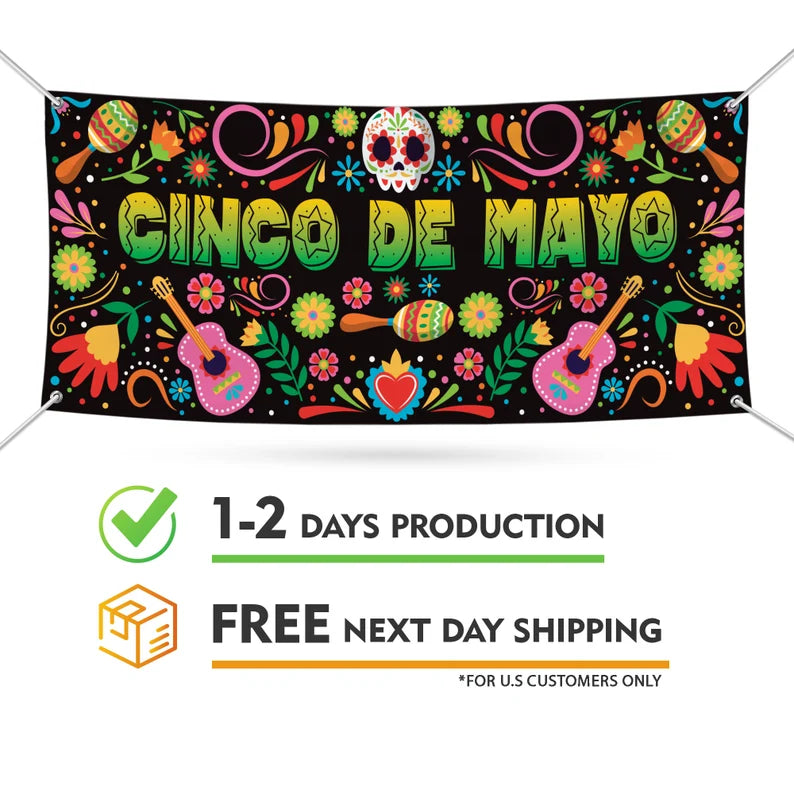Cinco De Mayo Banner Sign