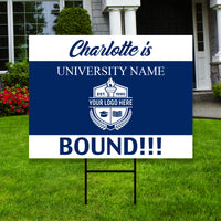 Personalized College Bound 2023 Yard Sign