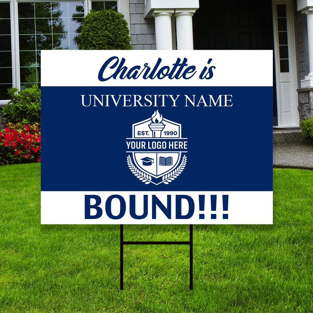 Personalized College Bound 2025 Yard Sign