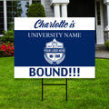 Personalized College Bound 2025 Yard Sign