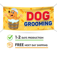 Dog Grooming Banner Sign