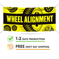 Wheel Alignment Banner Sign