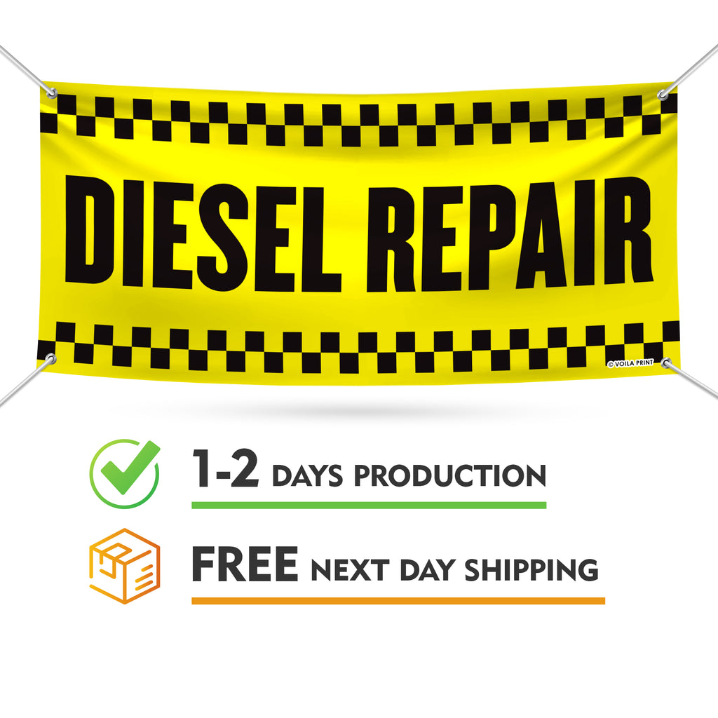 Diesel Repair Banner Sign