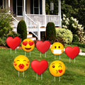 Valentines Day Emojis Yard Sign
