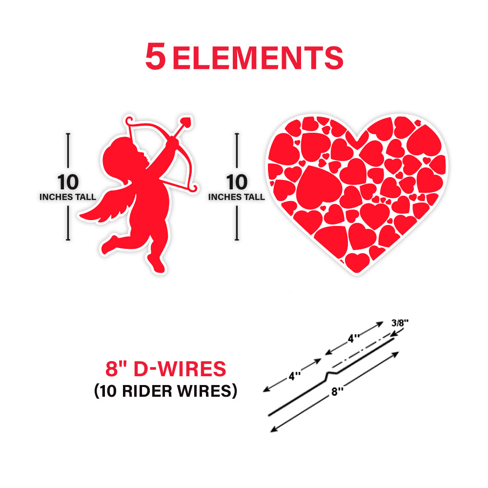 Happy Valentines Day Yard Sign